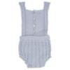 Picture of Rahigo Boys Summer Knit Cable Romper & Blouse Set X 2 - Baby Blue White