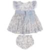 Picture of Rahigo Girls Summer Print Plumetti Dress & Panties Set X 2 - White Baby Blue Pink