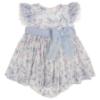 Picture of Rahigo Girls Summer Print Plumetti Dress & Panties Set X 2 - White Baby Blue Pink