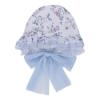 Picture of Rahigo Girls Summer Print Plumetti Ruffle Bonnet - White Baby Blue Pink 