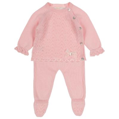 Picture of Rigola Baby Girls Organic Cotton Knit Set X 2 - Marshmallow Pink 