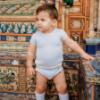 Picture of Rahigo Boys Summer Raised Knit Jampants & Jumper Set X 2 - Lemon White