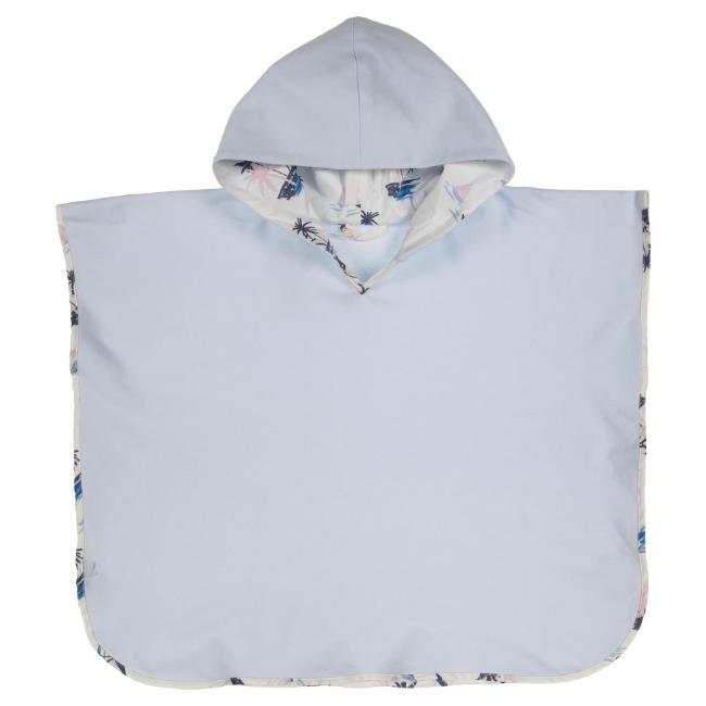 Picture of Purete du... bebe Swimwear Jersey Poncho With Hood - Baby Blue