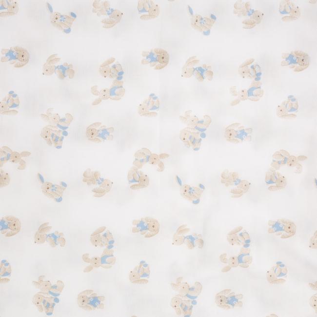 Picture of Mayoral Newborn Boys Muslin Bunny Blanket - Blue