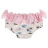 Picture of Purete du... bebe  Girls Printed Swim Panties With Fixed Bows - Blue Pink
