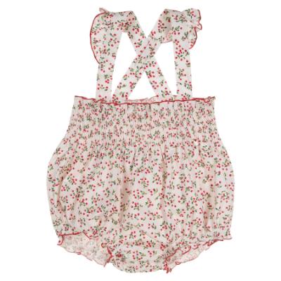 Picture of Purete du... bebe Cherries Ruffle Bloomer - White Red Cherries