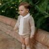 Picture of Rahigo Boys Summer Knit Shorts Shirt & Cardigan Set X 3 - White Navy