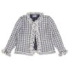 Picture of Rahigo Girls Summer Knit Ruffle Jampants Blouse & Cardigan Set X 3 - White Navy