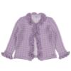 Picture of Rahigo Girls Summer Knit Ruffle Jampants Blouse & Cardigan Set X 3 - Lilac White 