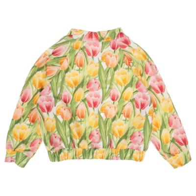 Picture of  Daga Girls Heralds Of Summer Tulips Jersey Jacket - Multi