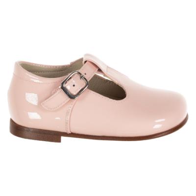 Picture of Panache Toddler T Bar Shoe - Strawberry Pink Patent
