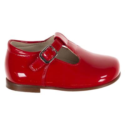 Picture of Panache Toddler T Bar Shoe - Red Patent