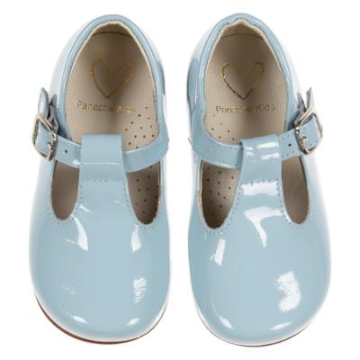 Picture of Panache Toddler T Bar Shoe - Baby Blue Patent 