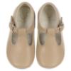 Picture of Panache Toddler T Bar Shoe - Sand Leather