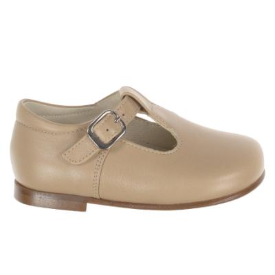 Picture of Panache Toddler T Bar Shoe - Sand Leather