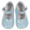 Picture of Panache Baby Shoes Button Front Mary Jane - Baby Blue Patent 