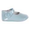Picture of Panache Baby Shoes Button Front Mary Jane - Baby Blue Patent 