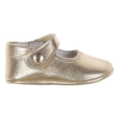 Picture of Panache Baby Shoes Button Front Mary Jane - Metallic Gold