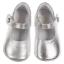 Picture of Panache Baby Shoes Button Front Mary Jane - Metallic Silver