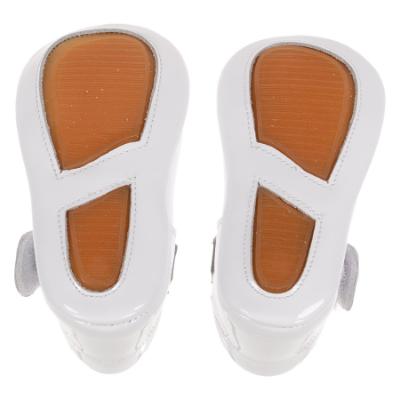 Picture of Panache Baby Shoes Button Front Mary Jane - White 