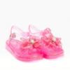 Picture of Lelli Kelly Jenny Tulle & Diamante Flower Glitter Jelly Sandal - Fuxia Pink