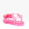 Picture of Lelli Kelly Jenny Tulle & Diamante Flower Glitter Jelly Sandal - Fuxia Pink