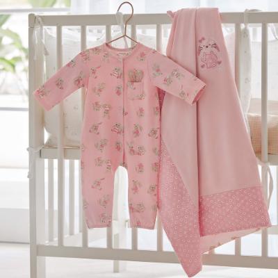 Picture of Mayoral Newborn Girls Bunny Babygrow - Pink
