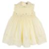Picture of Sarah Louise Baby Girl Smocked Sleeveless Peter Pan Collar Dress & Headband Set x 2 - Pale Lemon