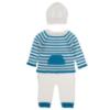 Picture of Mac Ilusion Newborn Baby Boy Set X 3 With Beanie - Turquoise White