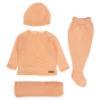 Picture of Mac Ilusion Newborn Baby Girl Set X 4 With Beanie - Pale Peach