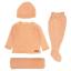 Picture of Mac Ilusion Newborn Baby Girl Set X 4 With Beanie - Pale Peach