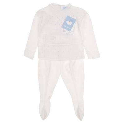 Picture of Mac Ilusion Unisex Baby Set X 3 With Shawl - White