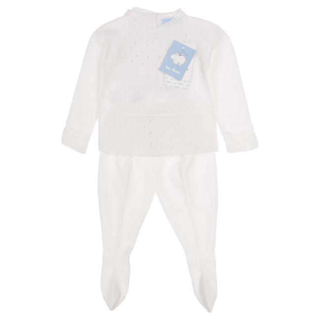 Picture of Mac Ilusion Unisex Baby Set X 3 With Shawl - White