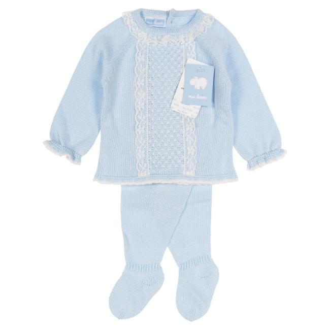 Picture of Mac Ilusion Baby Girl Set X 3 With Shawl - Blue 