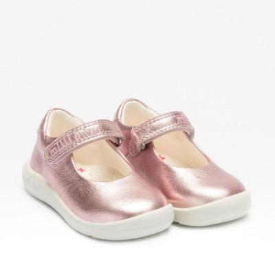 Picture of Lelli Kelly Millie Mix Kayla Toddler Easy On Mary Jane - Metallic Pink Leather