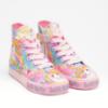 Picture of Lelli Kelly Rainbow Unicorn Mid Canvas  Boot With Inside Zip - Pink Fantasy