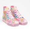 Picture of  Lelli Kelly Rainbow Unicorn Mid Canvas  Boot With Inside Zip - Pink Fantasy 