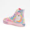 Picture of Lelli Kelly Rainbow Unicorn Mid Canvas  Boot With Inside Zip - Pink Fantasy