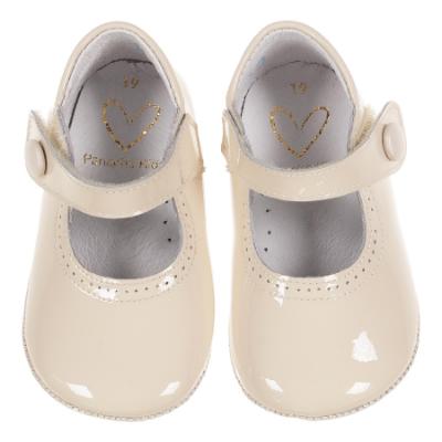 Picture of Panache Baby Shoes Button Front Mary Jane - Beach Cream Patent 