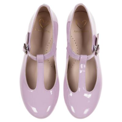 Picture of Panache Girls T Bar Pump - Lilac Patent