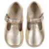 Picture of Panache Toddler T Bar Shoe - Metallic Gold Leather