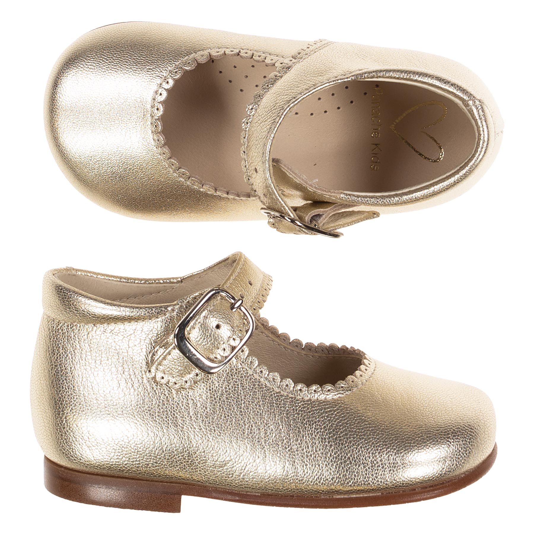 Baby girl gold shoes size 5 2025