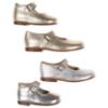 Picture of Panache Baby Girls High Back Shoe - Metallic Gold Leather