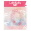 Picture of Lelli Kelly Jenny Tulle & Diamante Flower Glitter Jelly Sandal - Baby Pink