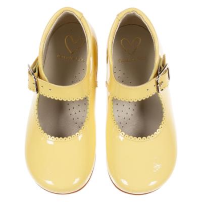 Picture of Panache Baby Girls High Back Shoe - Canary Yellow Patent