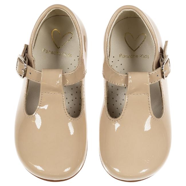 Picture of Panache Toddler T Bar Shoe - Arena Beige Patent