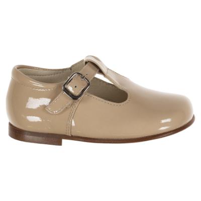 Picture of Panache Toddler T Bar Shoe - Arena Beige Patent