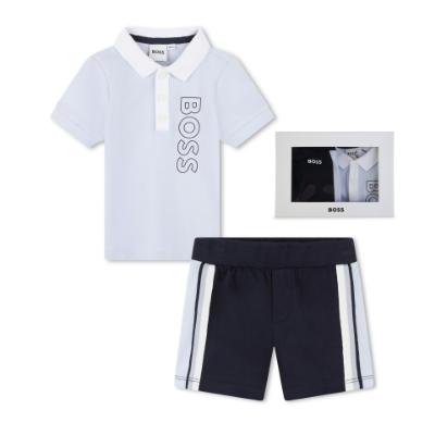 Picture of BOSS Baby Boys Polo & Shorts Set - Blue