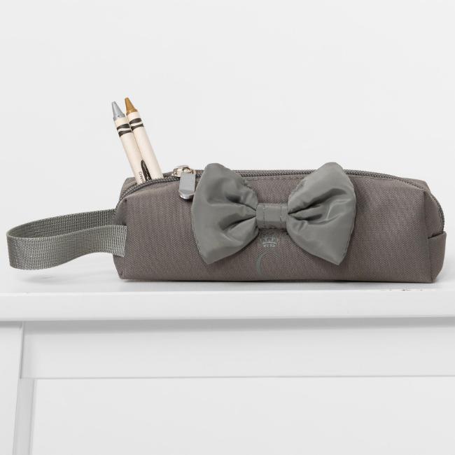 Picture of Caramelo Kids  Pencil Case With Padded Bow - Grey