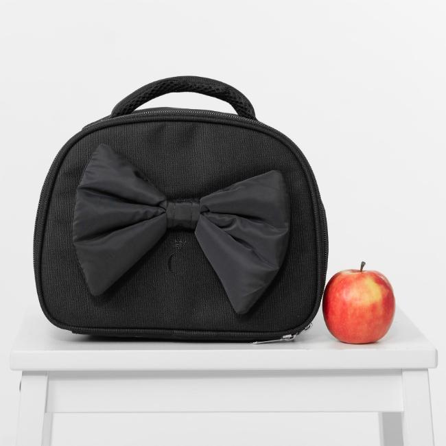 Picture of Caramelo Kids Carry Case Lunch Box With Padded Bow - Black